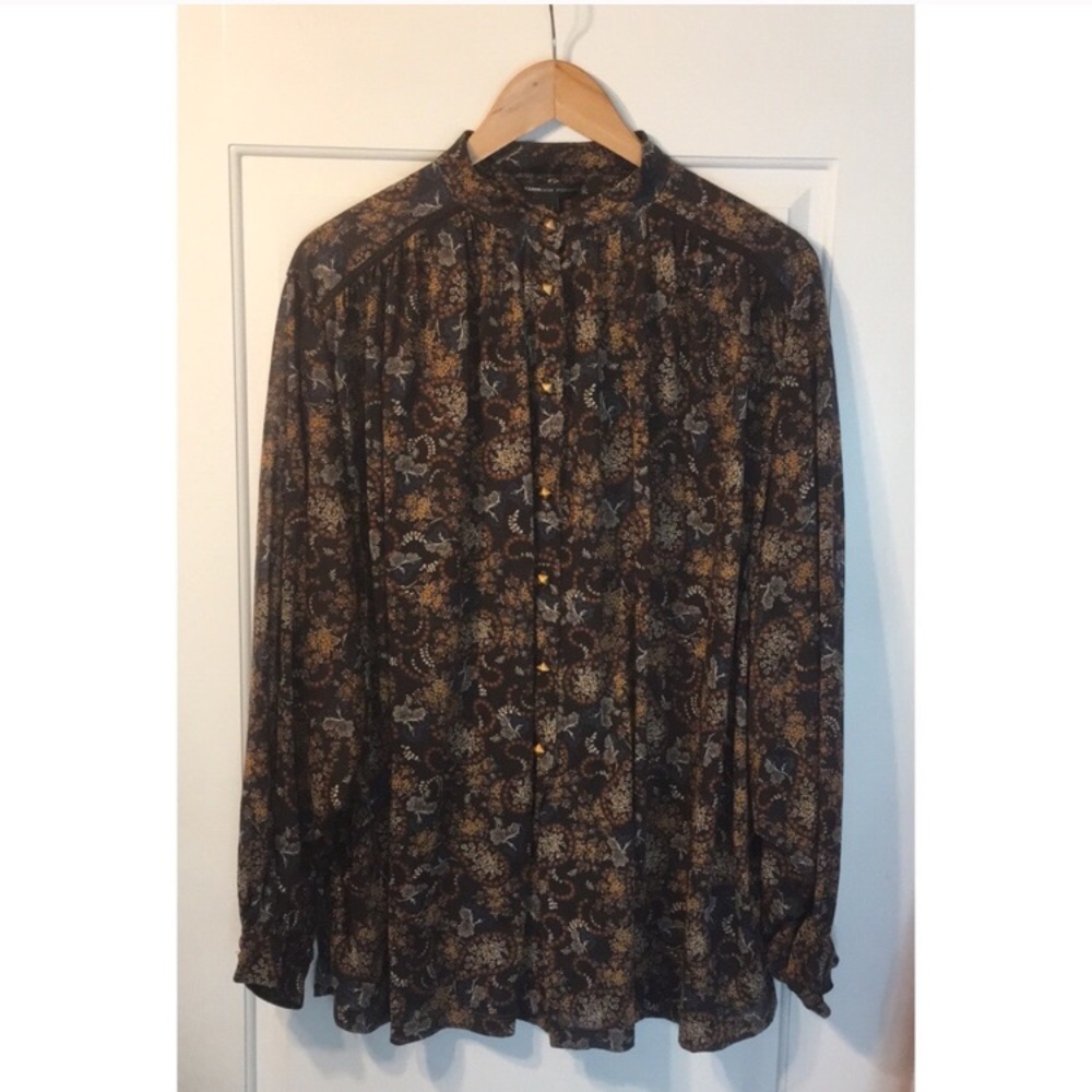 Mango 70s-style boho blouse